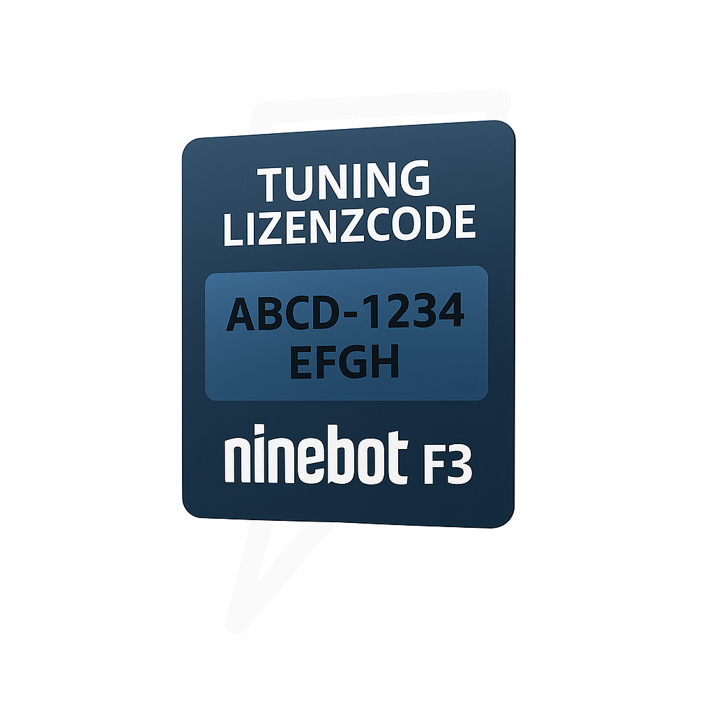 Ninebot F3 / F3E / F3D / F3 Pro Tuning Lizenzcode – Bis zu 35 km/h | Sofort per E-Mail