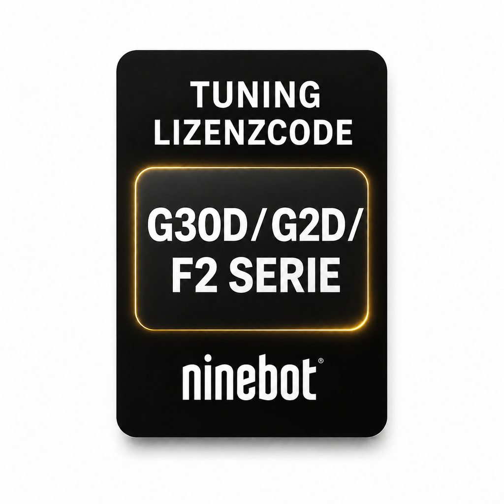 ScooterFlash Ninebot G30D, G2D und F2 Serie Tuning Lizenzcode – Freischaltung bis 35 km/h für E-Scooter